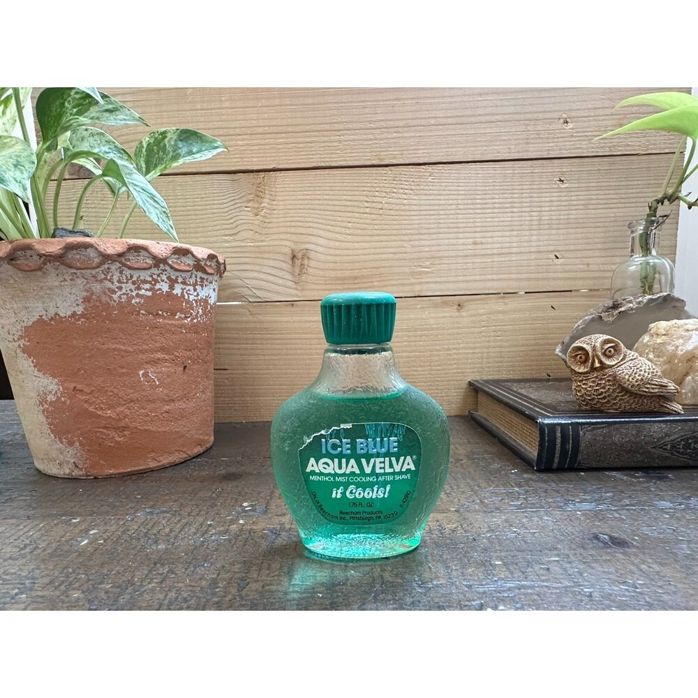 Vintage Aqua Velva Menthol Mist After Shave 1.75 oz Glass Bottle NOS Beecham